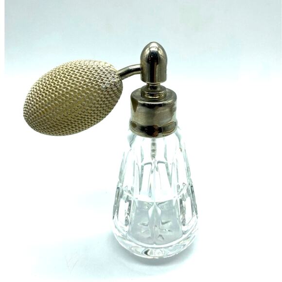 Art Deco Small Waterford‎ Crystal Perfume Bottle Atomizer - Picture 1 of 5